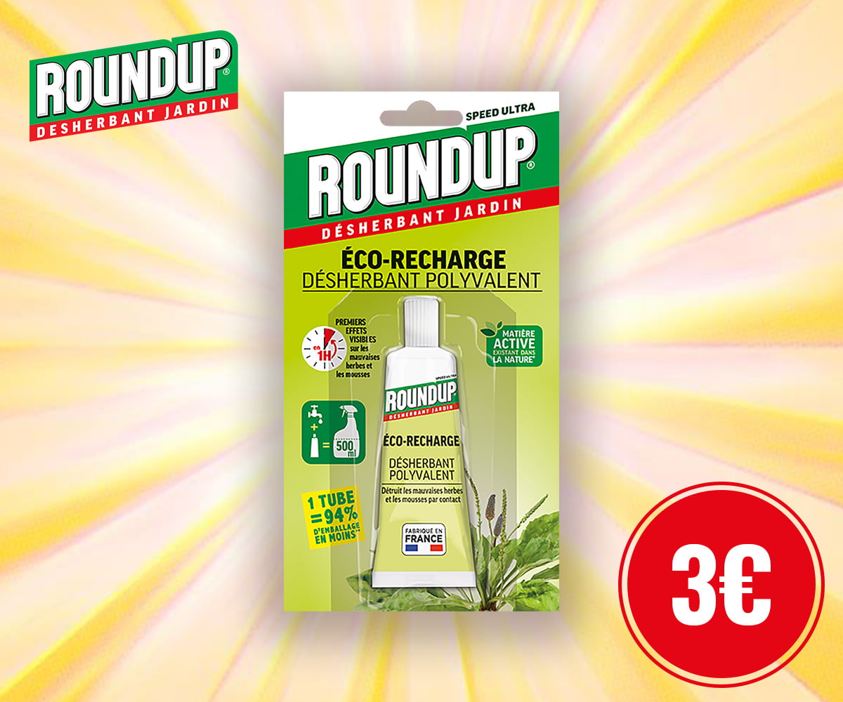 Offre de remboursement ROUNDUP Eco-recharge 3€